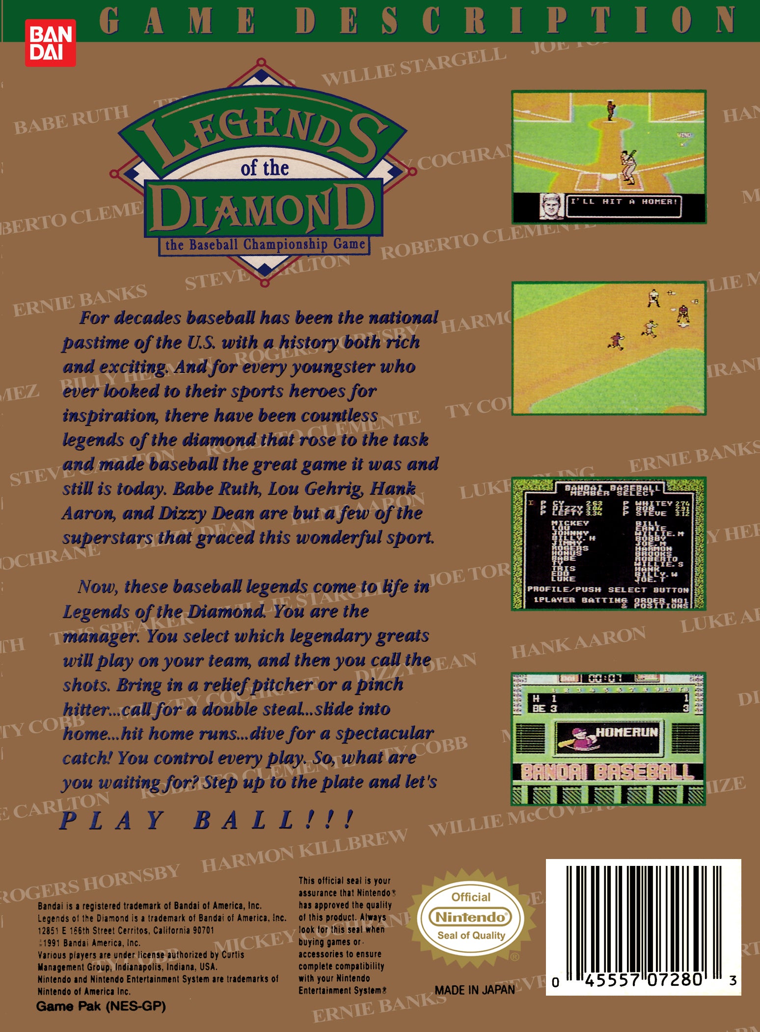 Legends of the Diamond NES - Video Game - Used - CaveGamers - Image 2