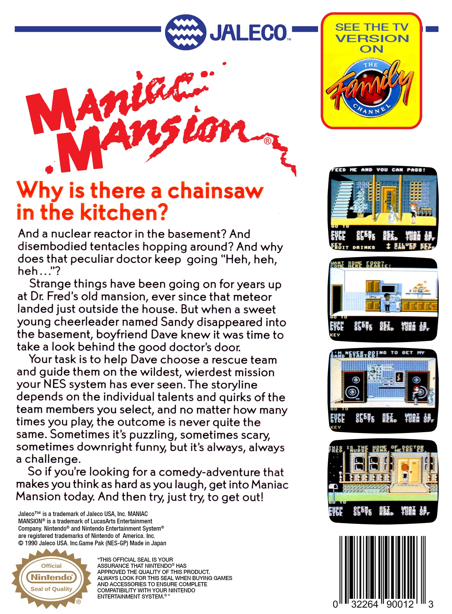 Maniac Mansion NES - Video Game - Used - CaveGamers - Image 2