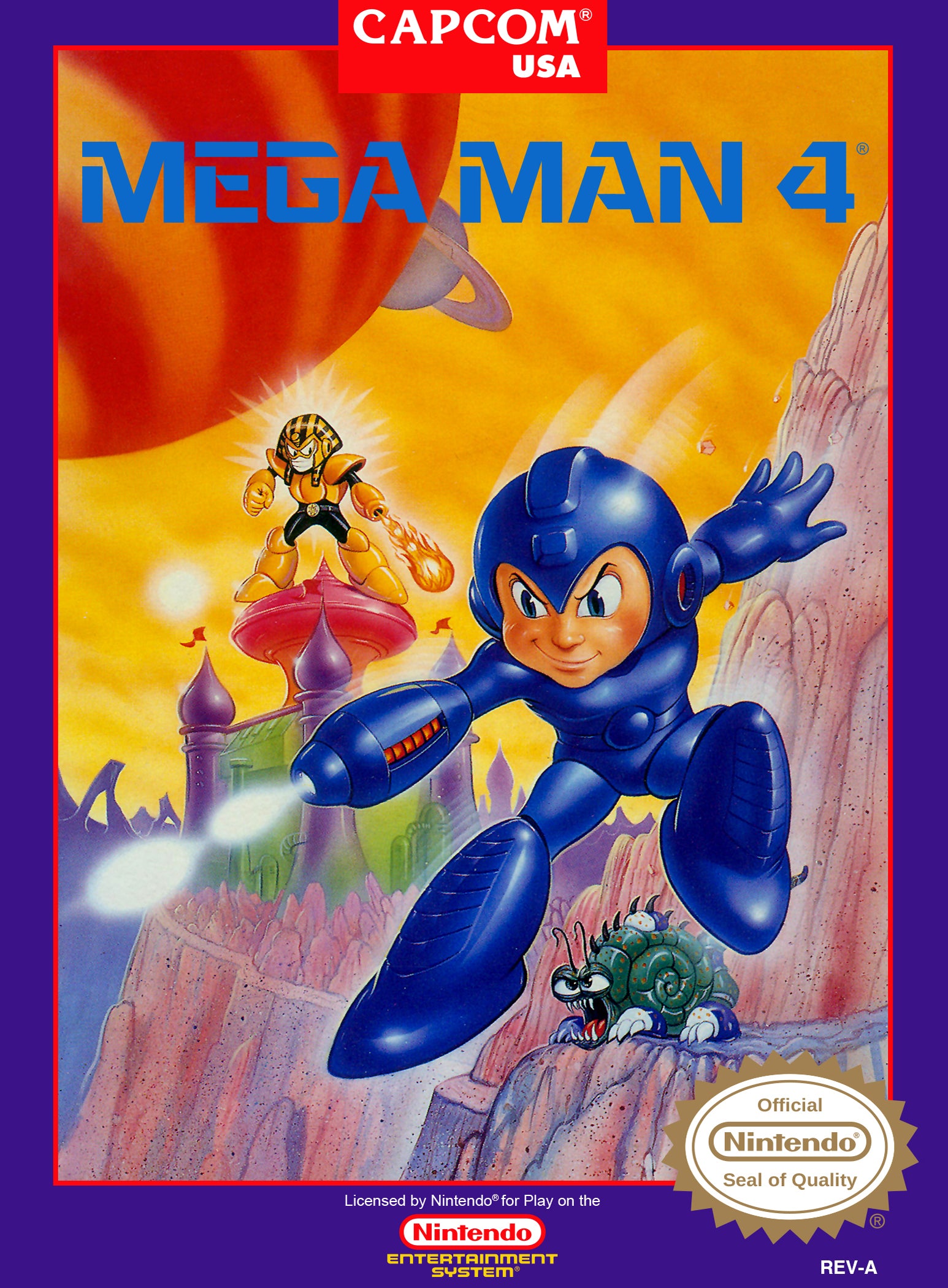 Mega Man 4 NES - Video Game - Used - CaveGamers