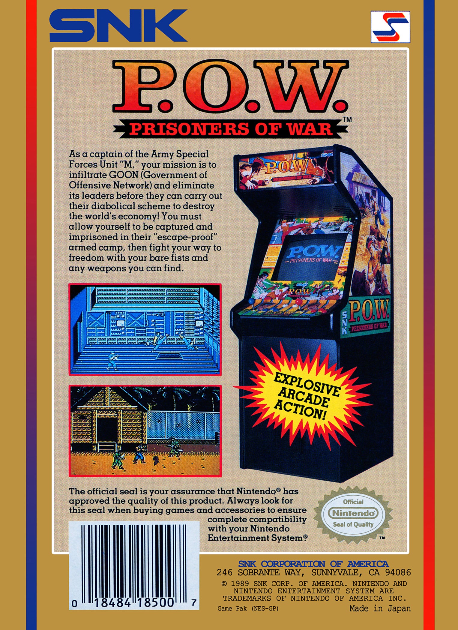 POW Prisoners of War NES - Video Game - Used - CaveGamers - Image 2