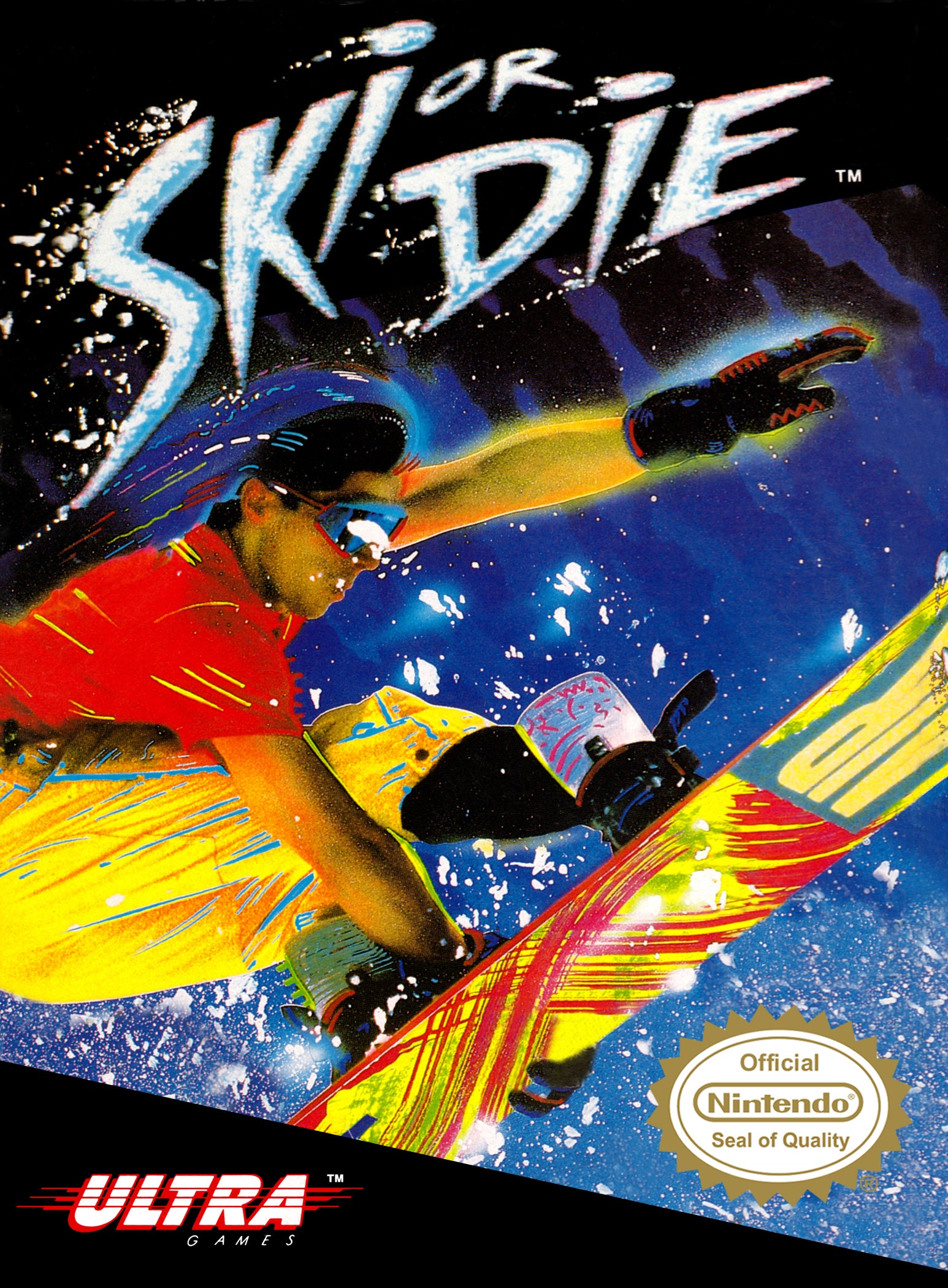 Ski or Die NES - Video Game - Used - CaveGamers