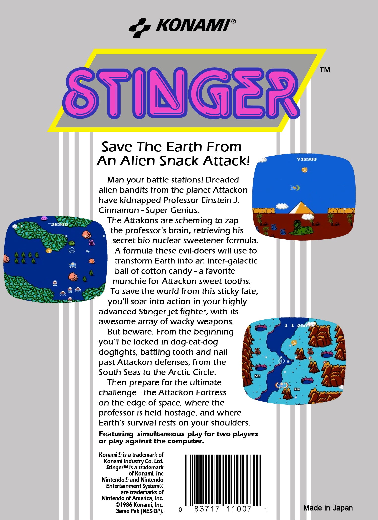 Stinger NES - Video Game - Used - CaveGamers - Image 2