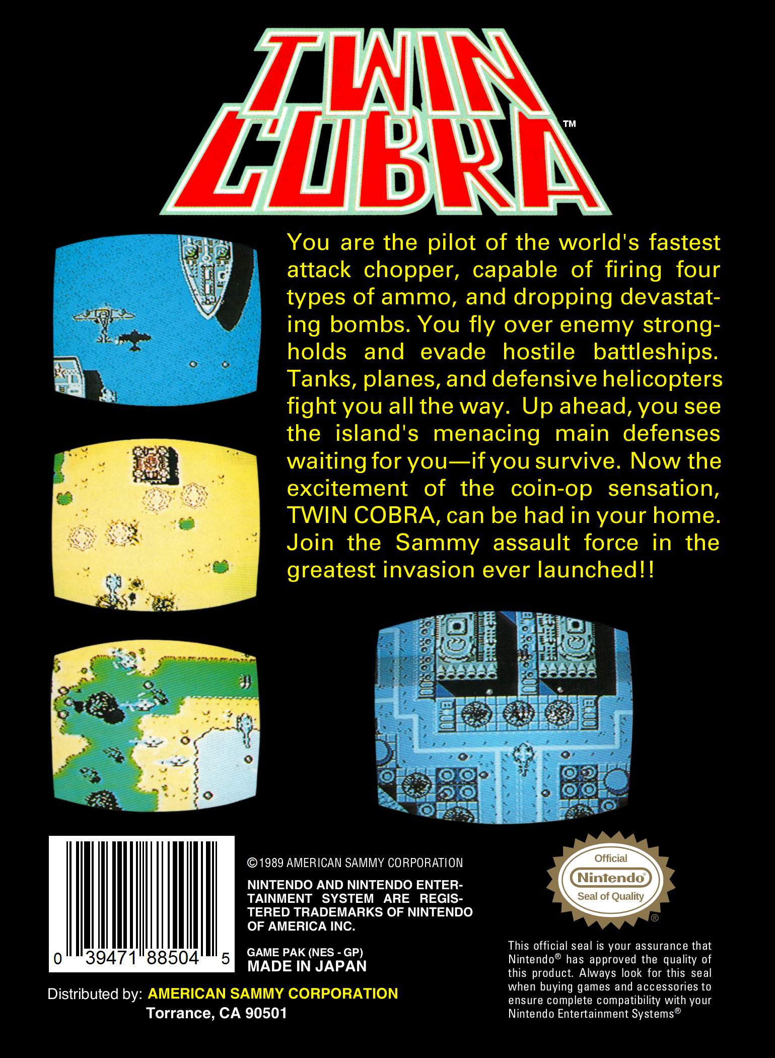 Twin Cobra NES - Video Game - Used - CaveGamers - Image 2