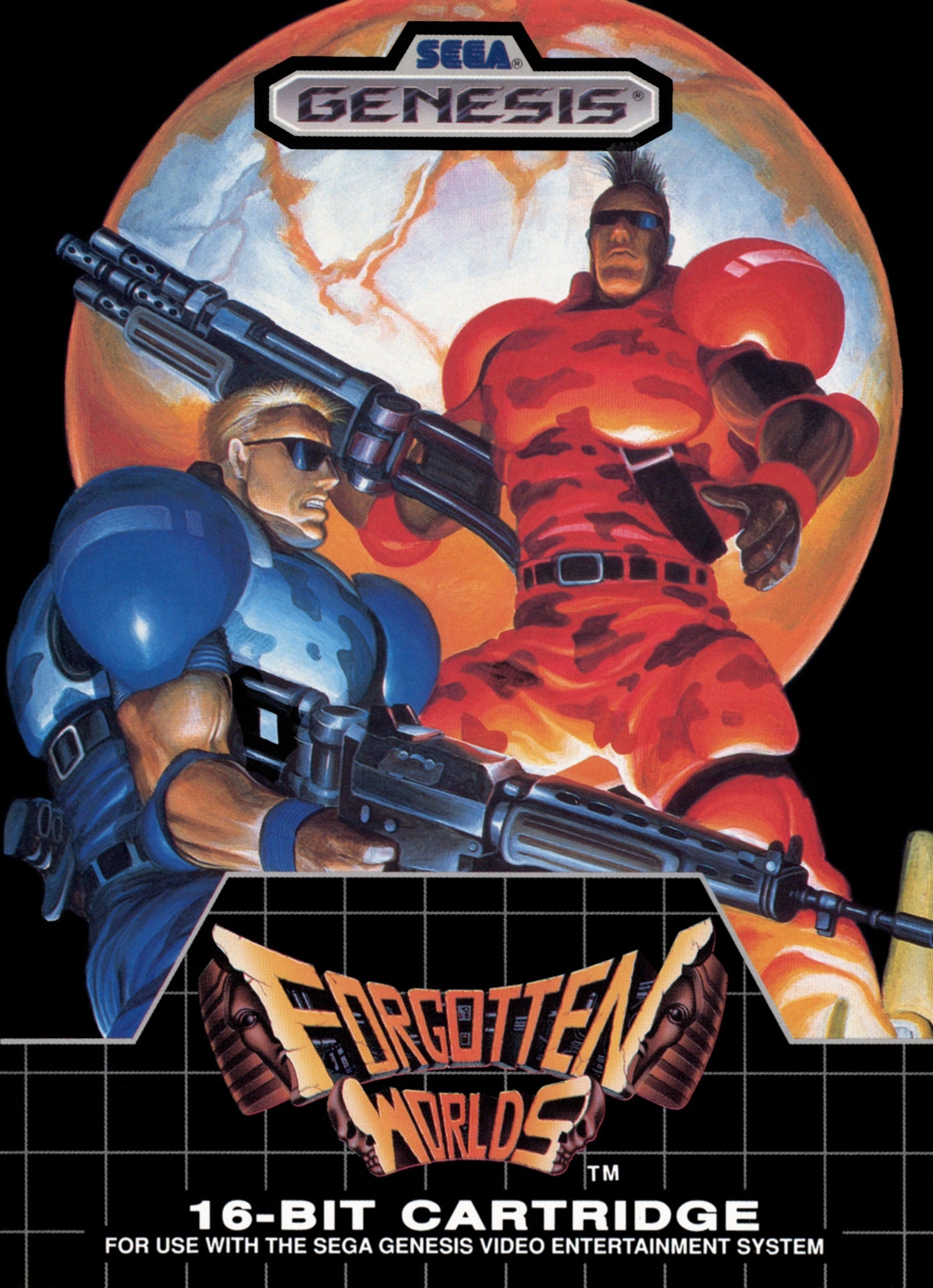 Forgotten Worlds Genesis - Video Game - Used - CaveGamers