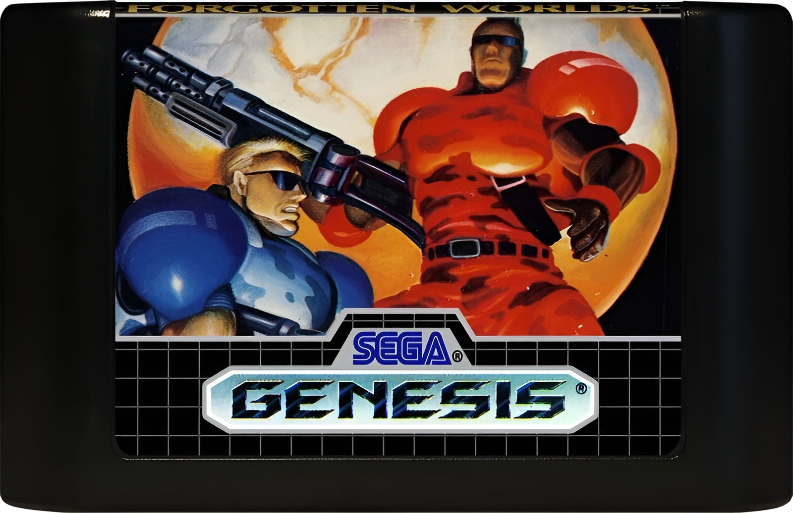 Forgotten Worlds Genesis - Video Game - Used - CaveGamers - Image 3