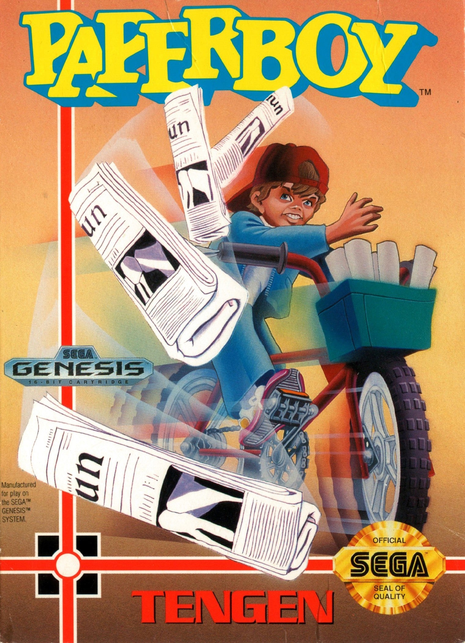 Paperboy Genesis - Video Game - Used - CaveGamers