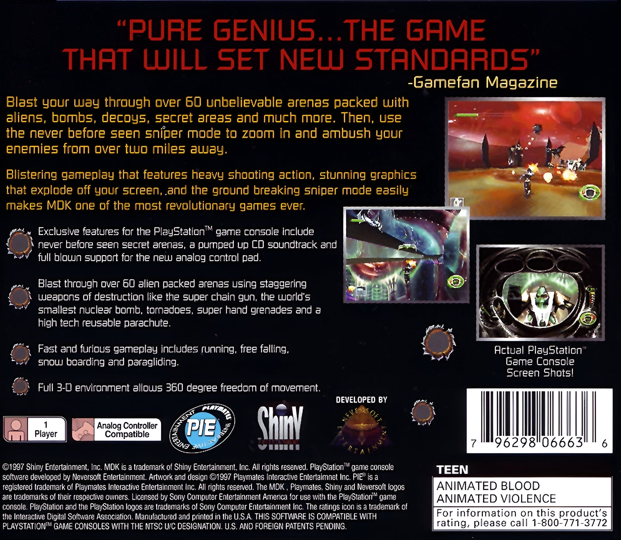 MDK Playstation - Video Game - Used - CaveGamers - Image 2