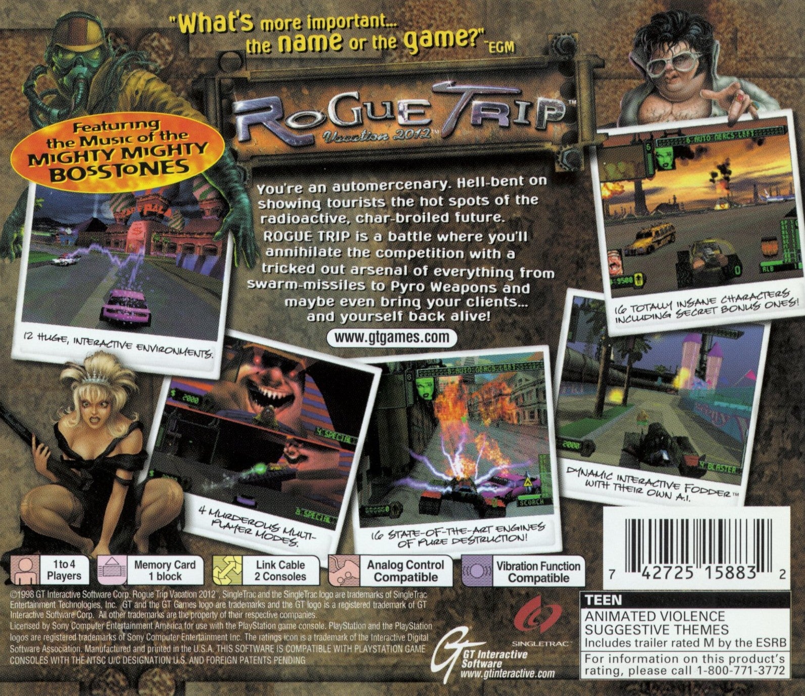 Rogue Trip Vacation 2012 Playstation - Video Game - Used - CaveGamers - Image 2