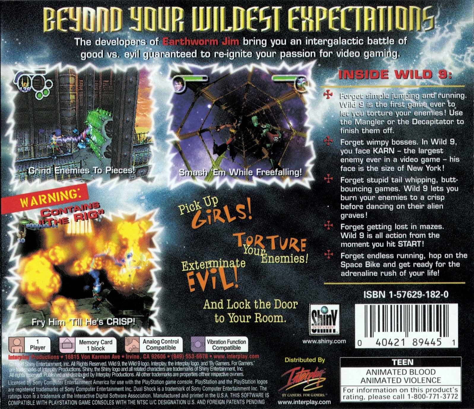 Wild 9 Playstation - Video Game - Used - CaveGamers - Image 2