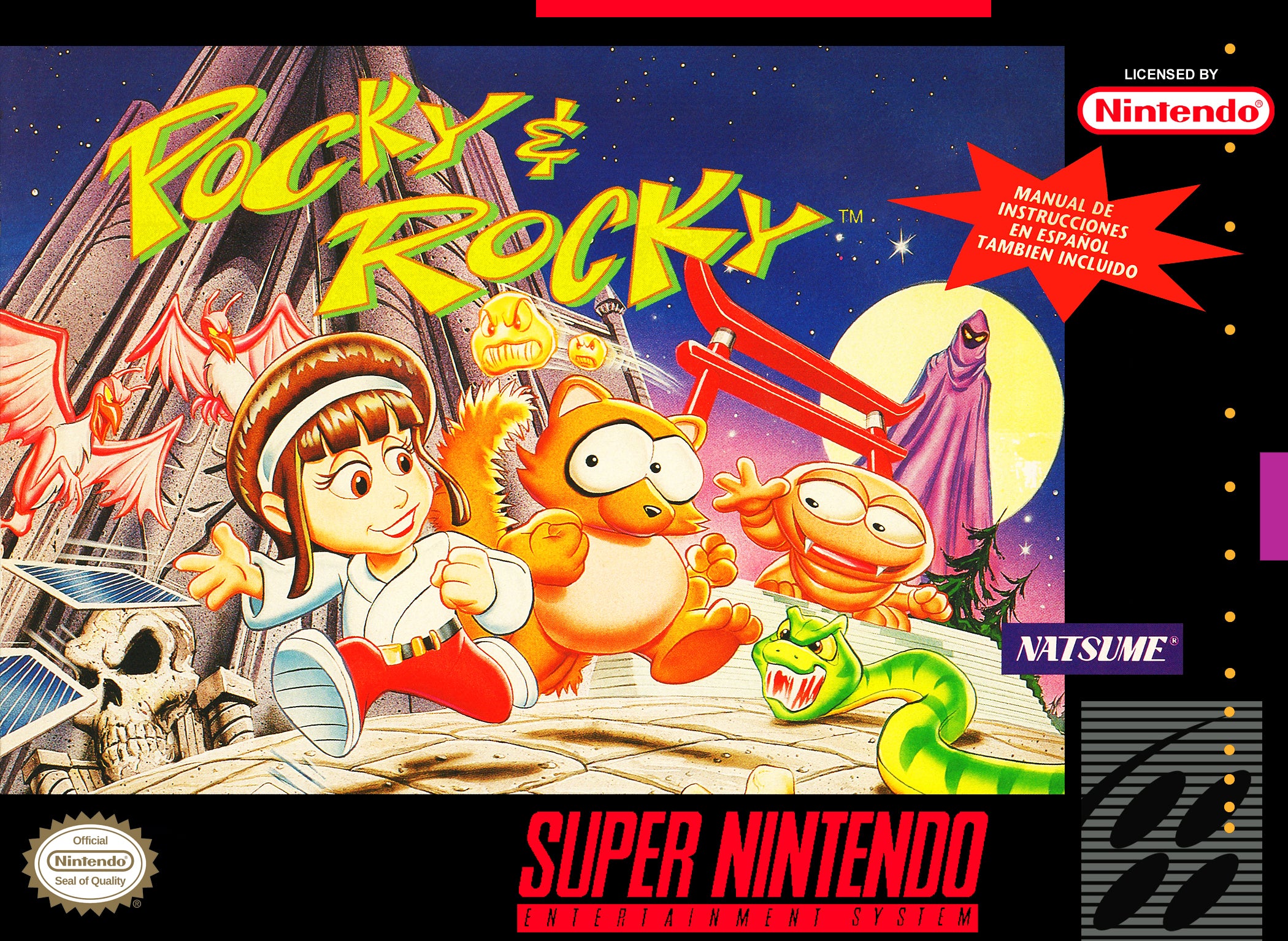 Pocky & Rocky SNES - Video Game - Used - CaveGamers
