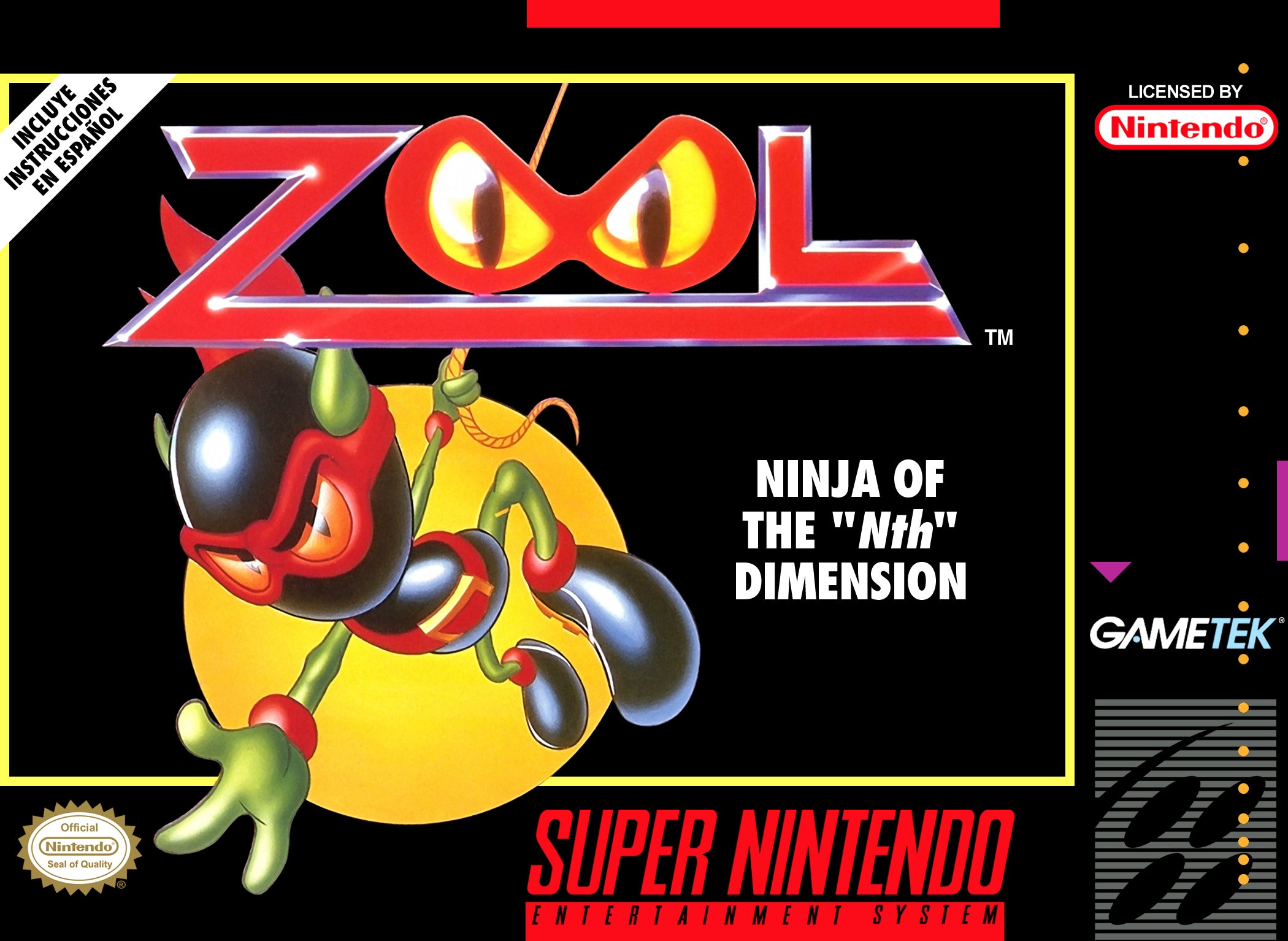 Zool Ninja of the Nth Dimension SNES - Video Game - Used - CaveGamers