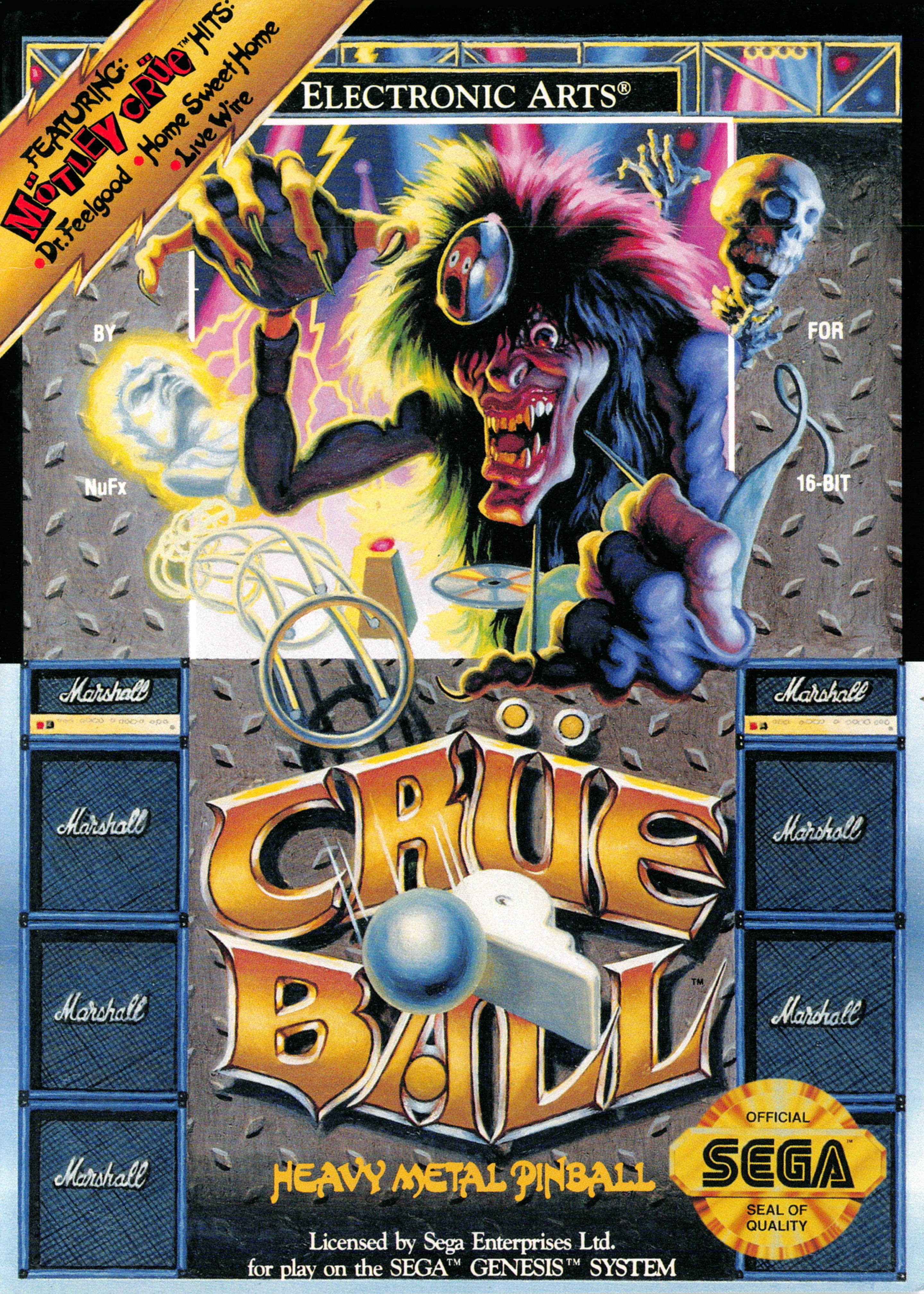 Crue Ball Genesis - Video Game - Used - CaveGamers
