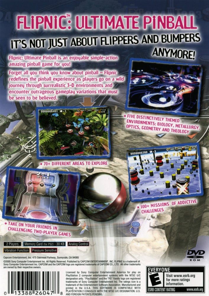 Flipnic Ultimate Pinball PS2 - Video Game - Used - CaveGamers - Image 2