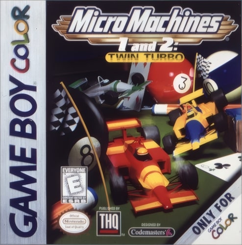 Micro Machines I and 2 Twin Turbo Game Boy Color - Video Game - Used - CaveGamers