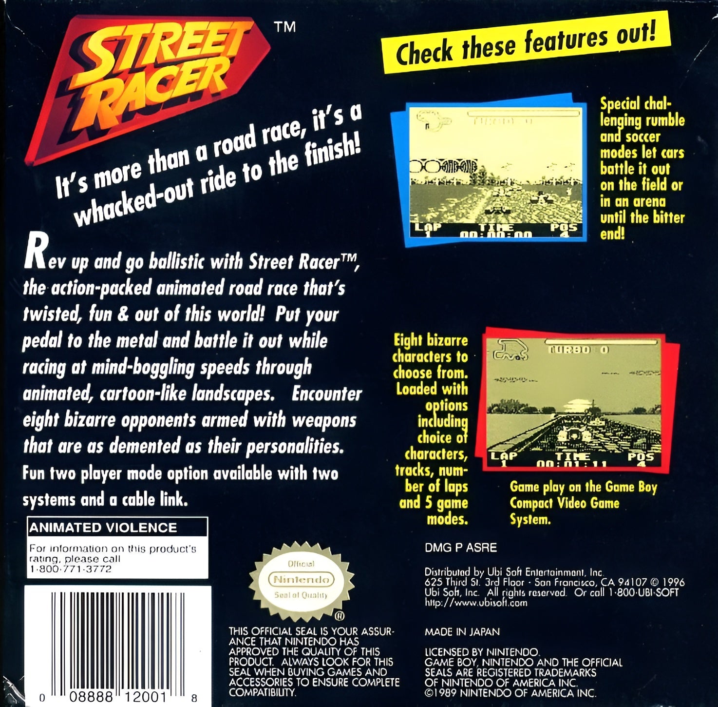 Street Racer Game Boy - Video Game - Used - CaveGamers - Image 2