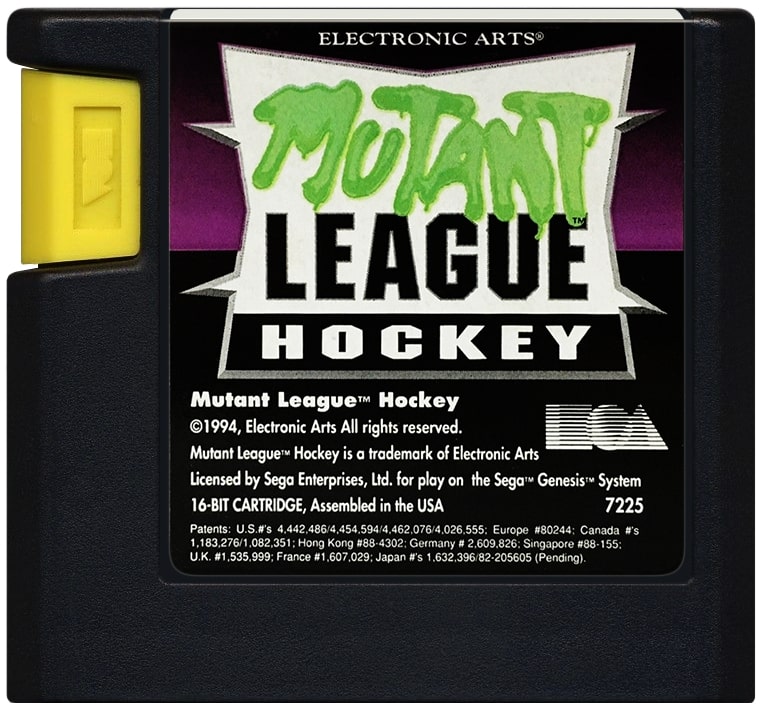 Mutant League Hockey Genesis - Video Game - Used - CaveGamers - Image 3