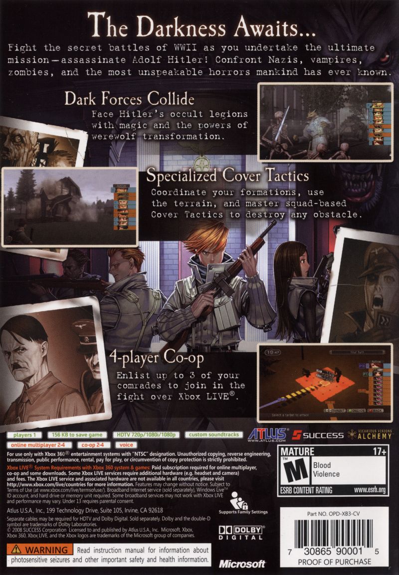 Operation Darkness Xbox 360 - Video Game - Used - CaveGamers - Image 2