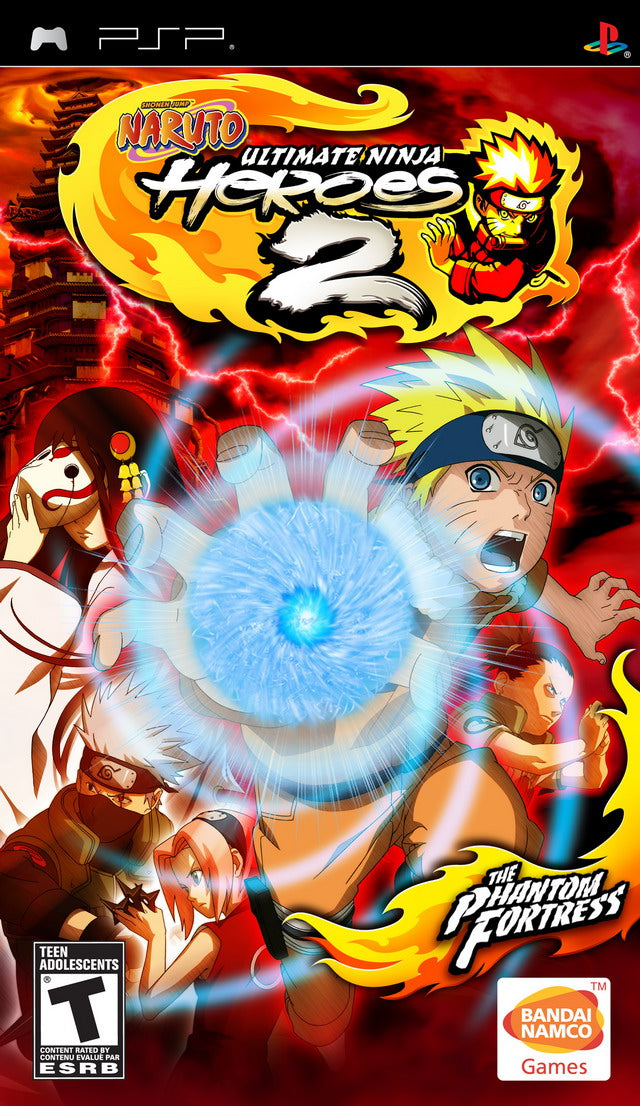 Naruto Ultimate Ninja Heroes 2 The Phantom Fortress PSP - Video Game - Used - CaveGamers