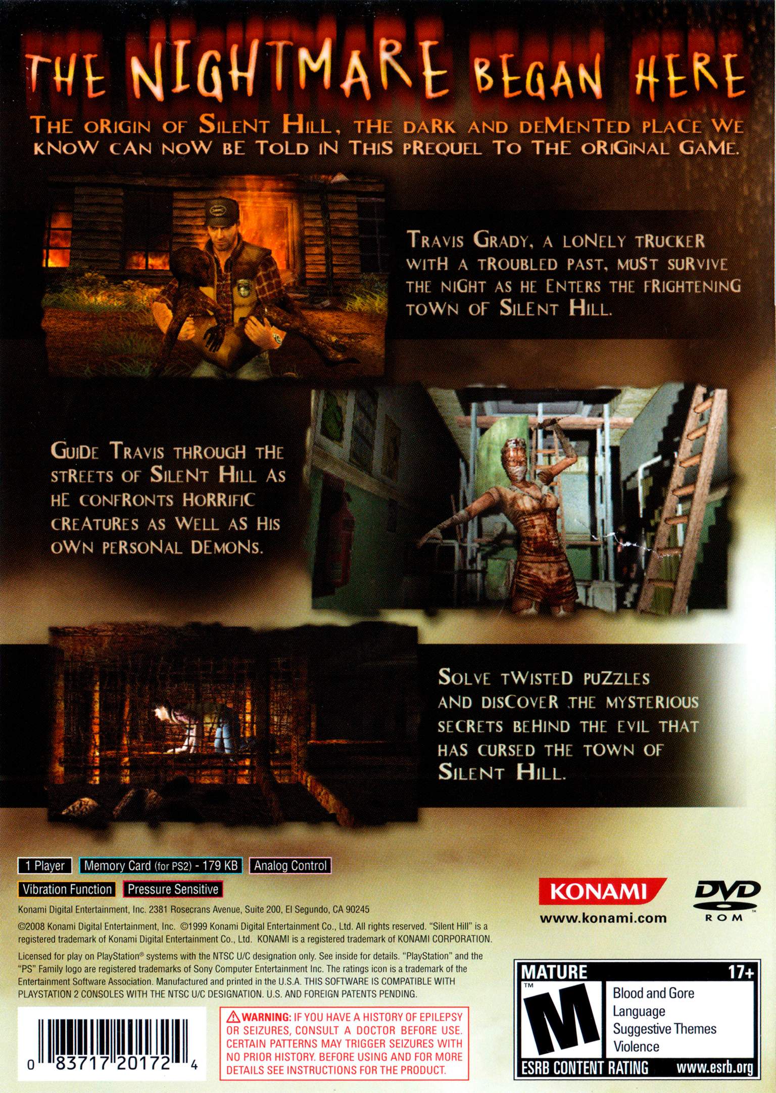 Silent Hill Origins PS2 - Video Game - Used - CaveGamers - Image 2