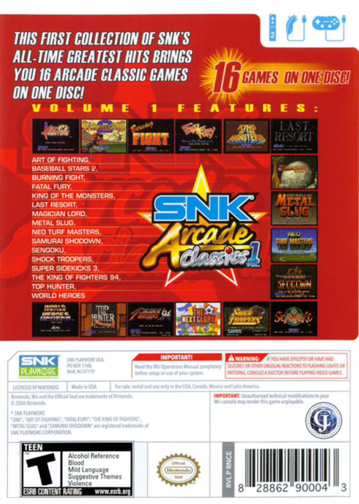 SNK Arcade Classics Volume 1