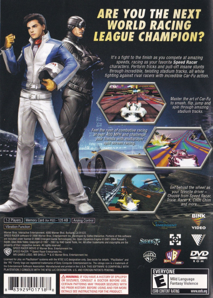 Speed Racer Video Game