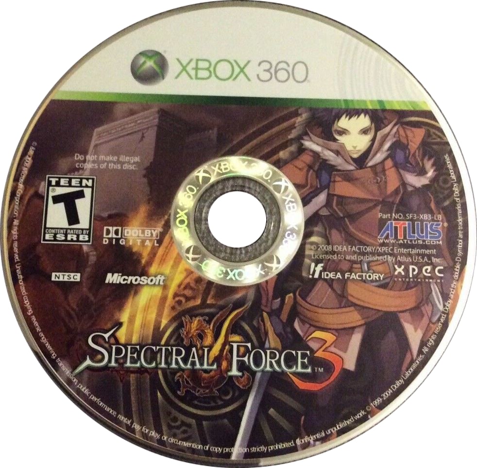 Spectral Force 3 Xbox 360 - Video Game - Used - CaveGamers - Image 3