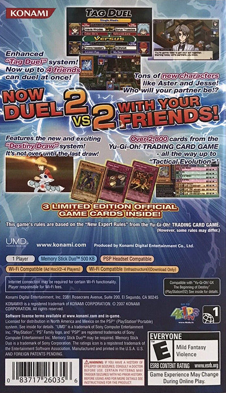 Yu-Gi-Oh GX Tag Force 2 PSP - Video Game - Used - CaveGamers - Image 2