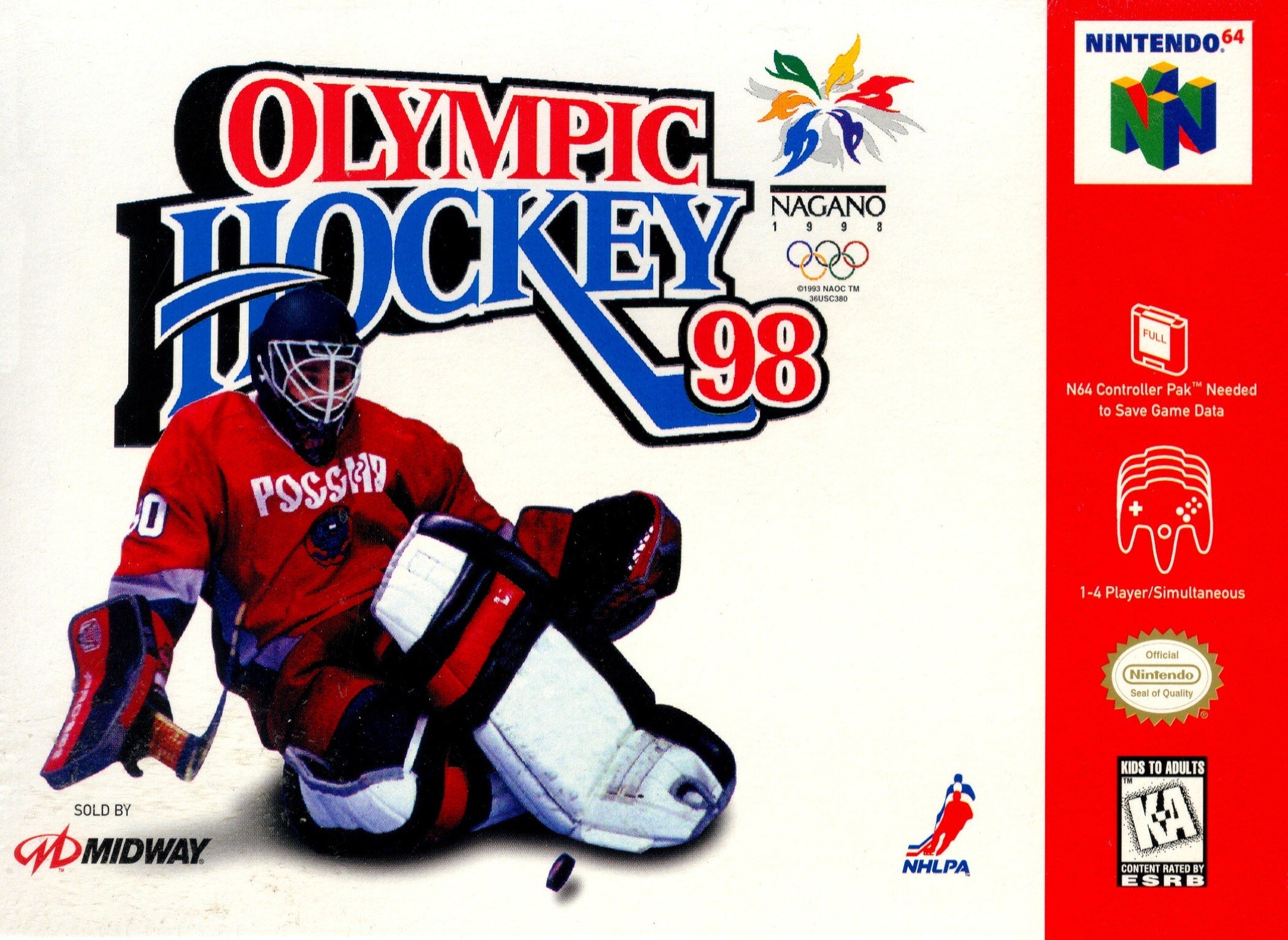 Olympic Hockey 98 N64 - Video Game - Used - CaveGamers