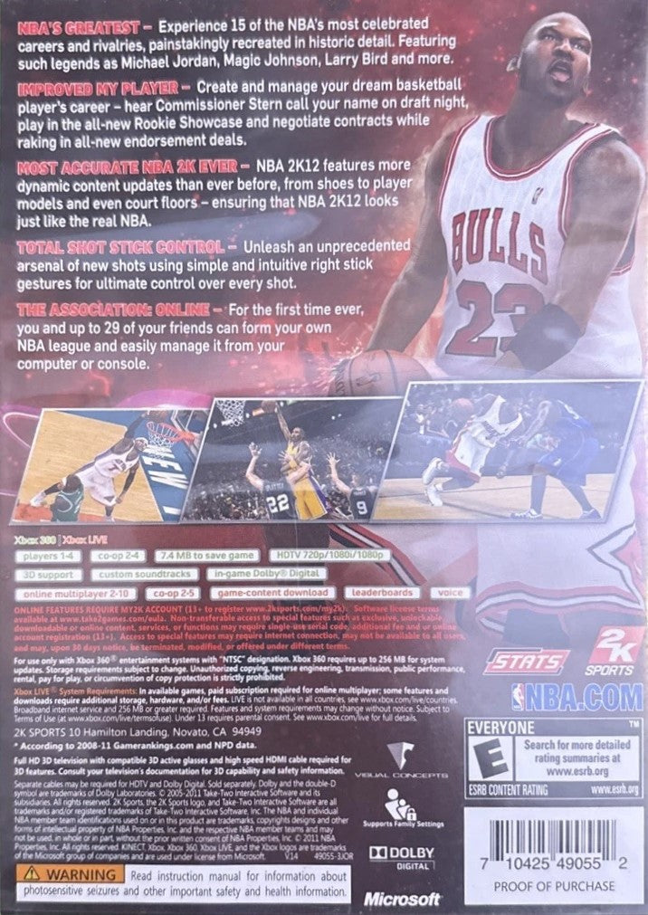 NBA 2K12 Xbox 360 - Video Game - Used - CaveGamers - Image 2