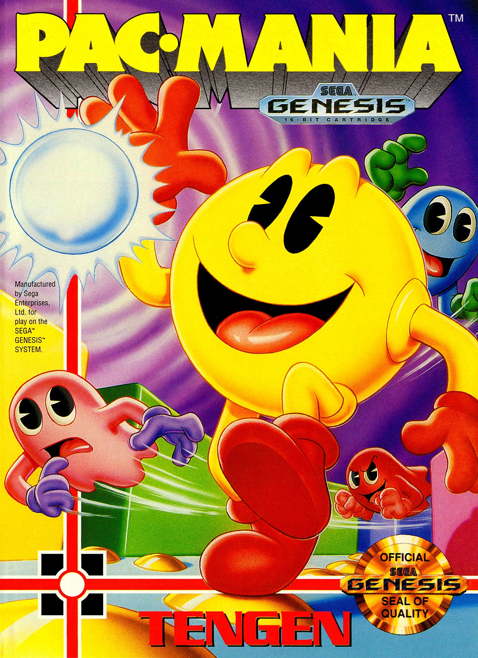 Pac-Mania Genesis - Video Game - Used - CaveGamers
