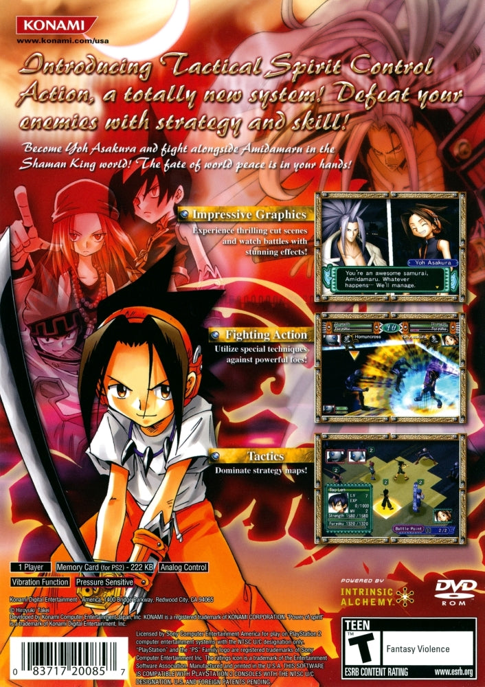 Shaman King Power of Spirit PS2 - Video Game - Used - CaveGamers - Image 2