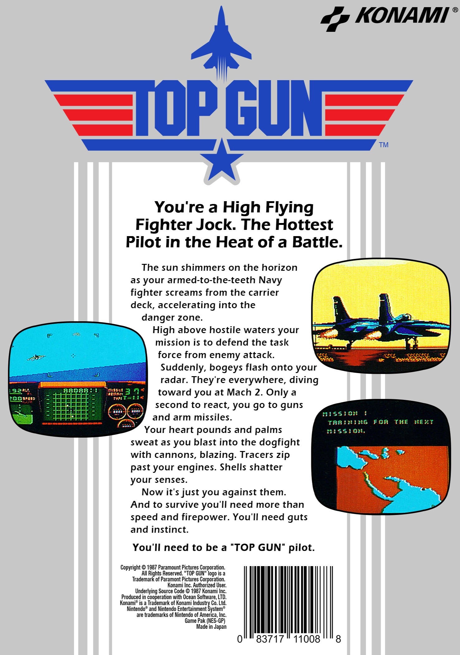 Top Gun NES - Video Game - Used - CaveGamers - Image 2