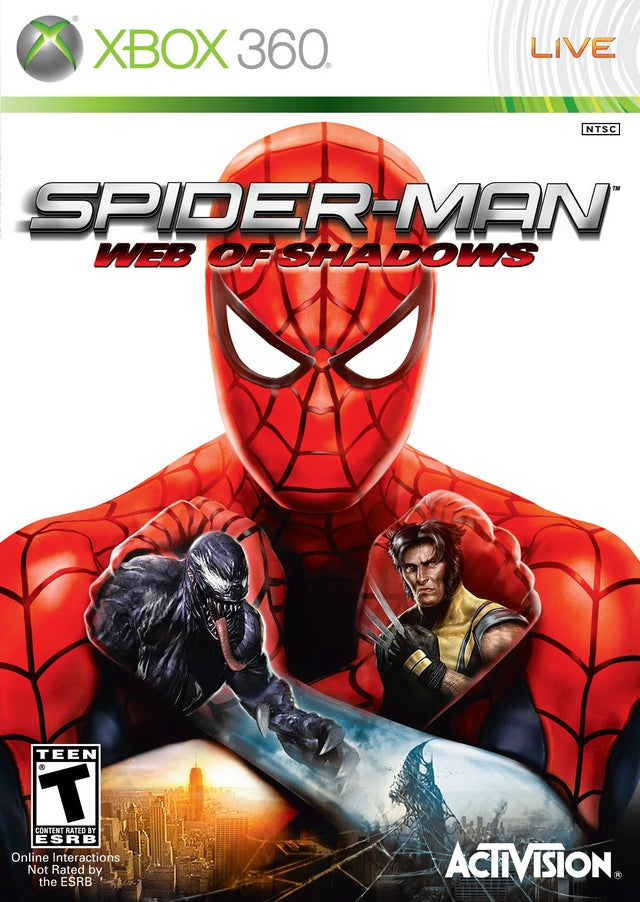 Spiderman Web of Shadows Xbox 360 - Video Game - Used - CaveGamers