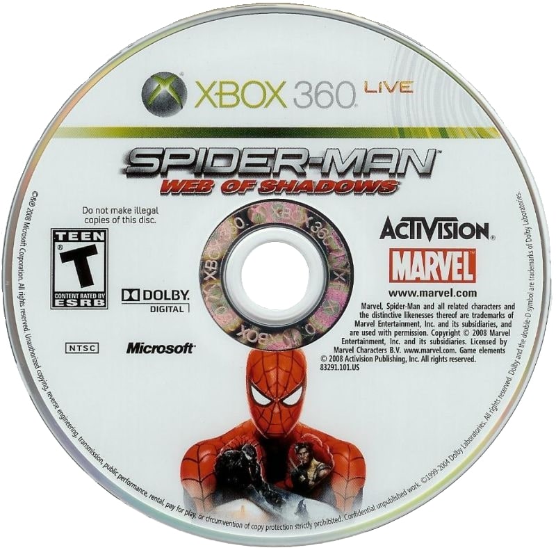 Spiderman Web of Shadows Xbox 360 - Video Game - Used - CaveGamers - Image 3