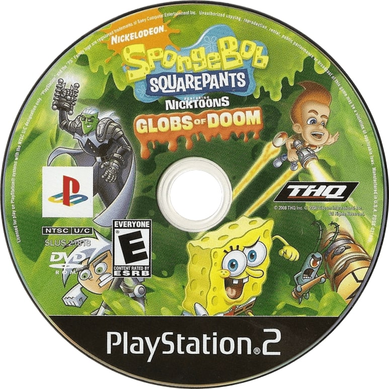 SpongeBob SquarePants Featuring Nicktoons Globs of Doom PS2 - Video Game - Used - CaveGamers - Image 3
