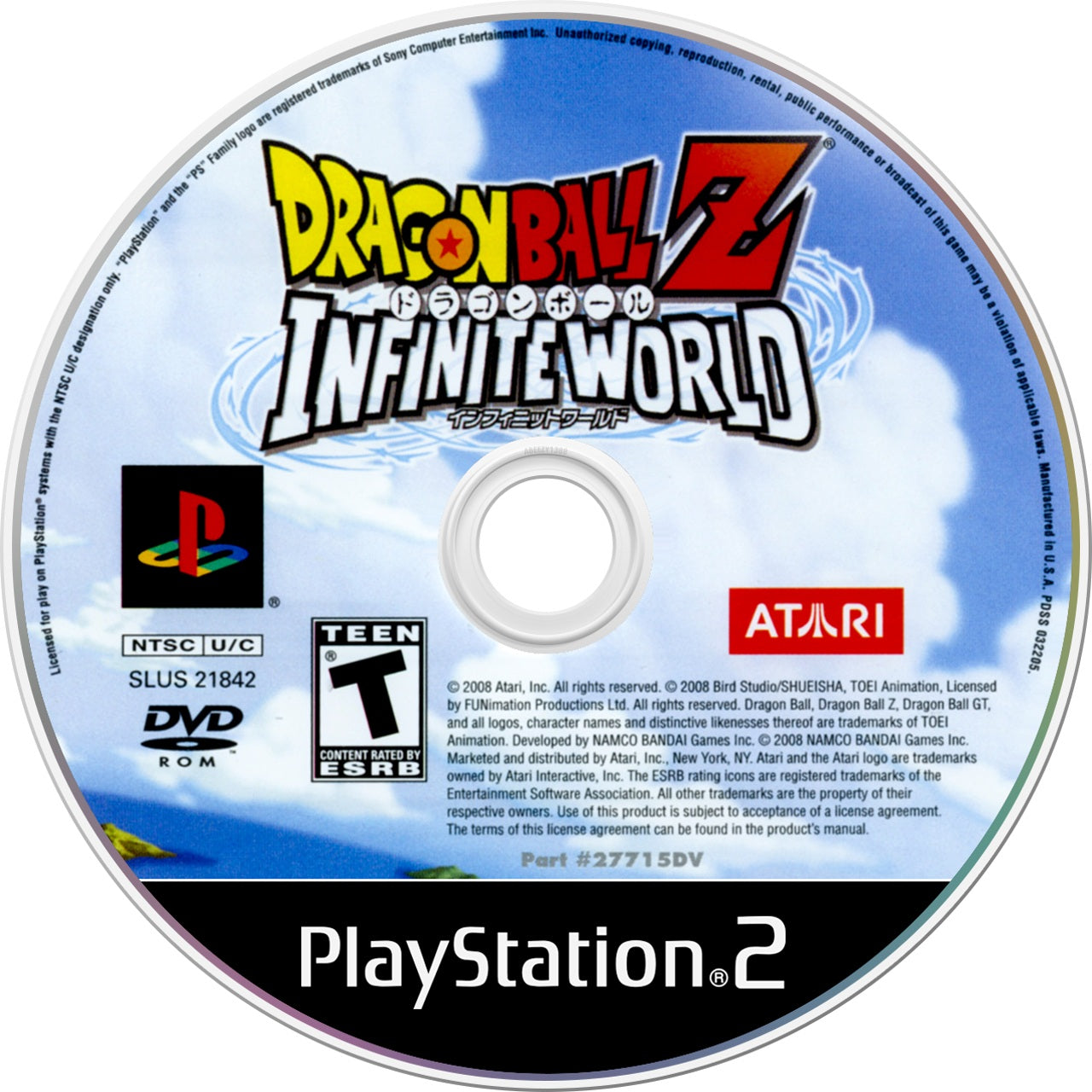 Dragon Ball Z Infinite World PS2 - Video Game - Used - CaveGamers - Image 3