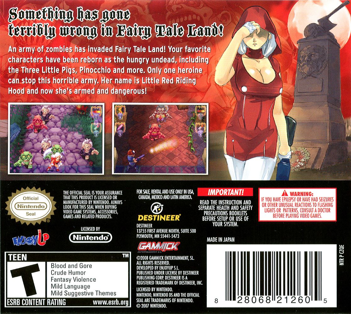 Little Red Riding Hood's Zombie BBQ DS - Video Game - Used - CaveGamers - Image 2