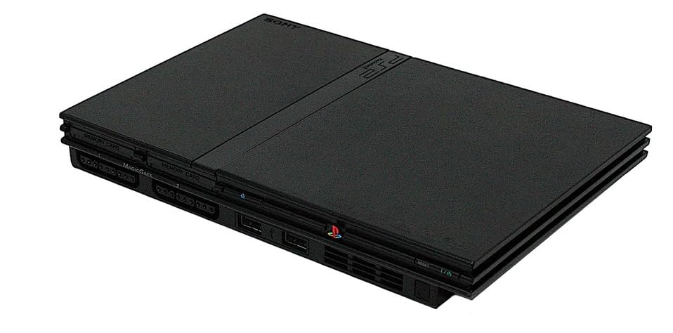 Playstation 2 Slim Console - Black PS2 - Video Game System - Used - CaveGamers - Image 2