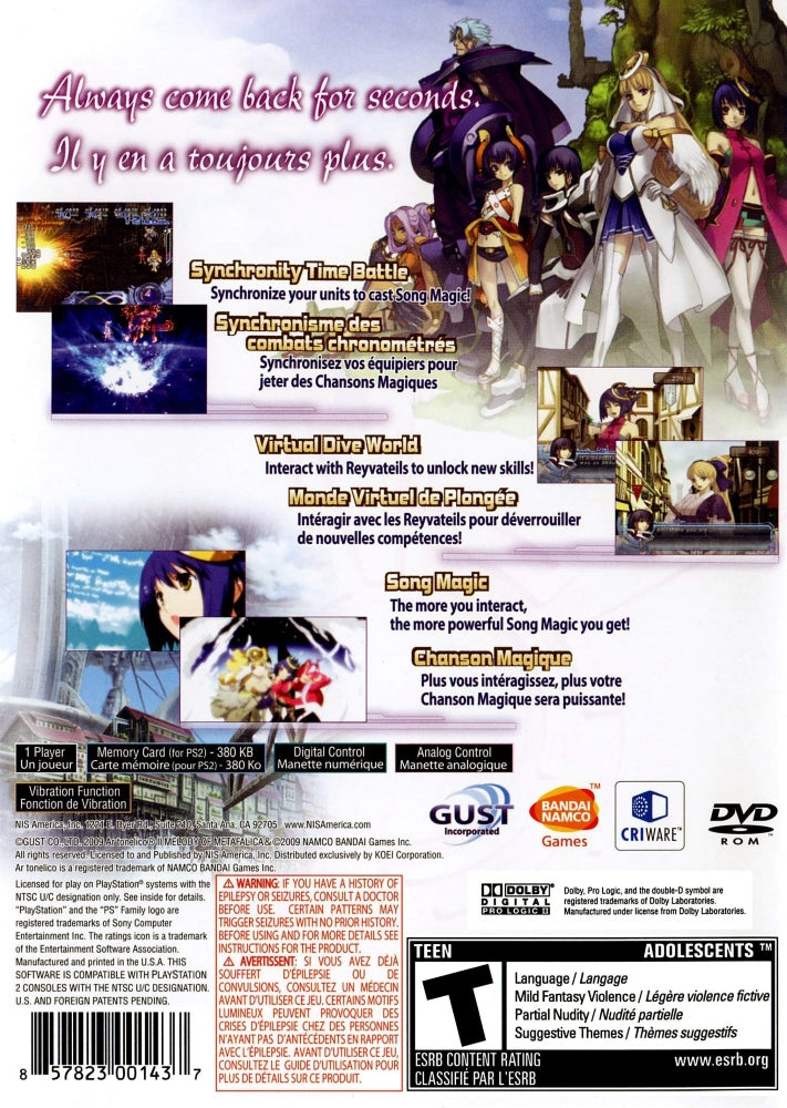 Ar Tonelico 2 Melody of MetaFalica PS2 - Video Game - Used - CaveGamers - Image 2