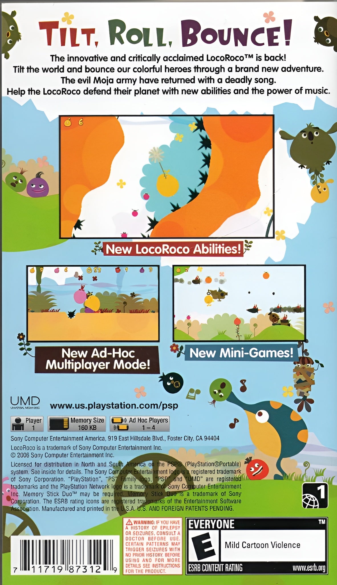 LocoRoco 2 PSP - Video Game - Used - CaveGamers - Image 2