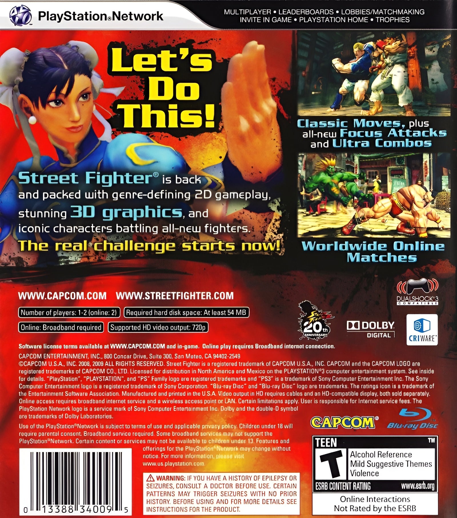 Street Fighter IV PS3 - Video Game - Used - CaveGamers - Image 2