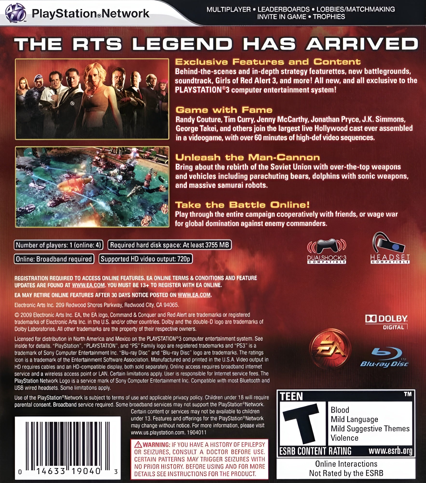 Command & Conquer Red Alert 3 Ultimate Edition PS3 - Video Game - Used - CaveGamers - Image 2