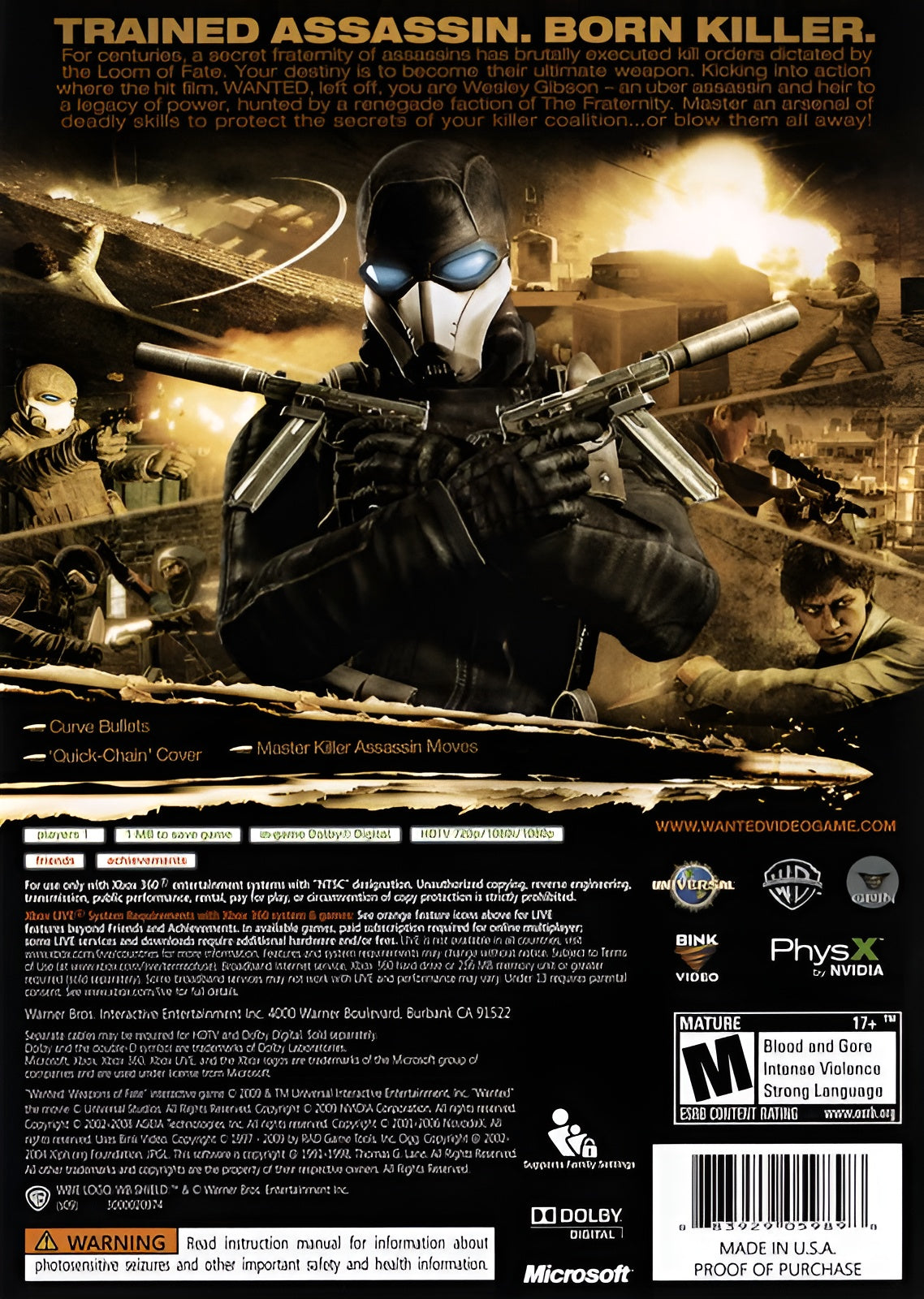 Wanted: Weapons of Fate Xbox 360 - Video Game - Used - CaveGamers - Image 2