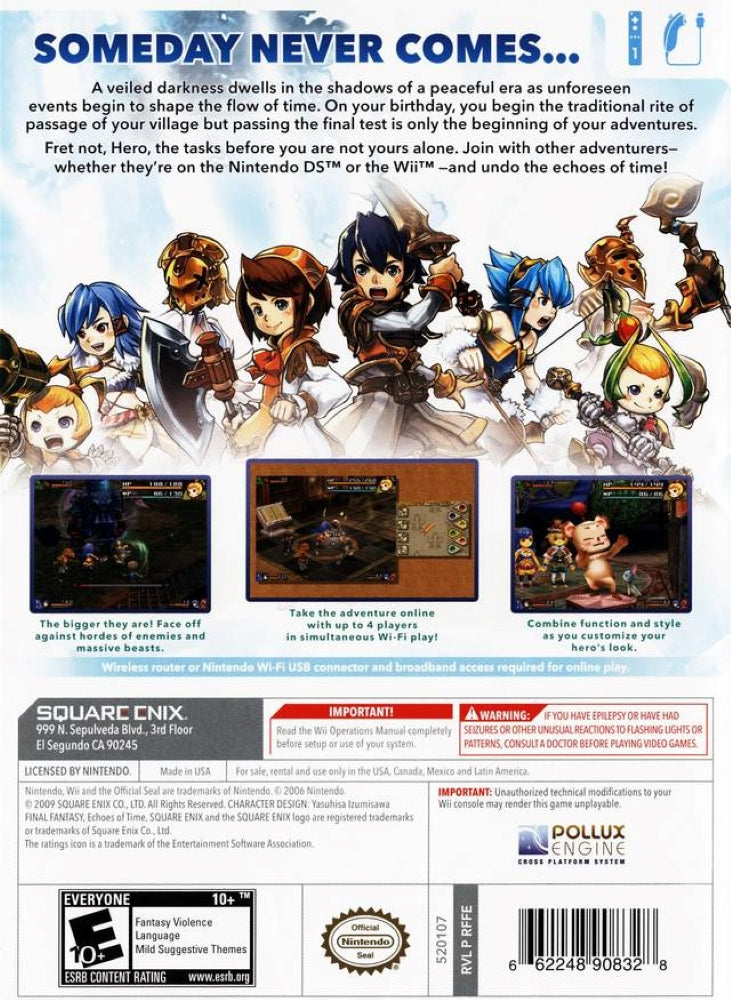 Final Fantasy Crystal Chronicles: Echoes of Time Wii - Video Game - Used - CaveGamers - Image 2