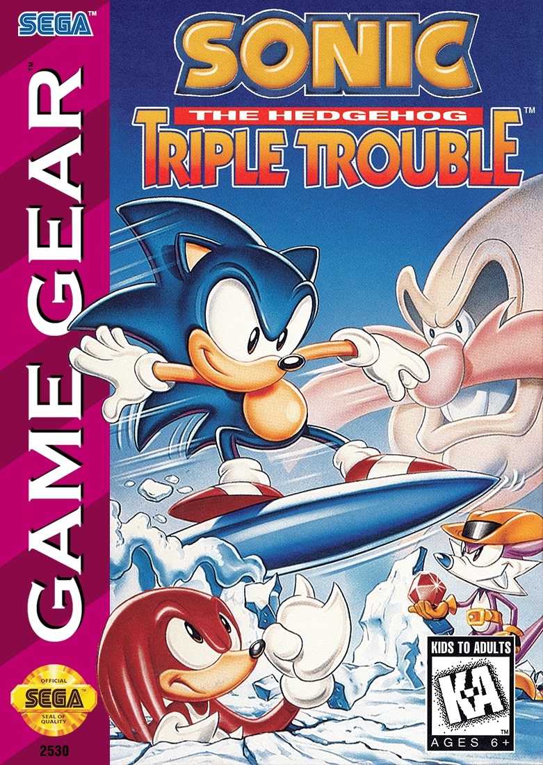 Sonic the Hedgehog: Triple Trouble GameGear - Video Game - Used - CaveGamers