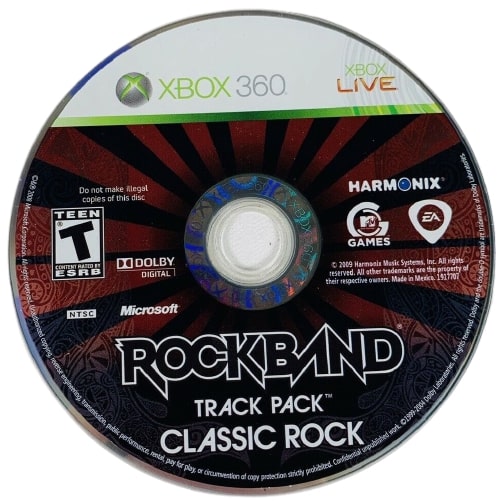Rock Band Track Pack: Classic Rock Xbox 360 - Video Game - Used - CaveGamers - Image 3