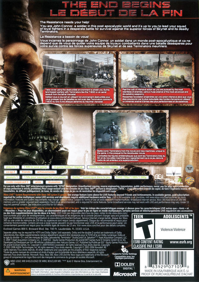 Terminator Salvation Xbox 360 - Video Game - Used - CaveGamers - Image 2