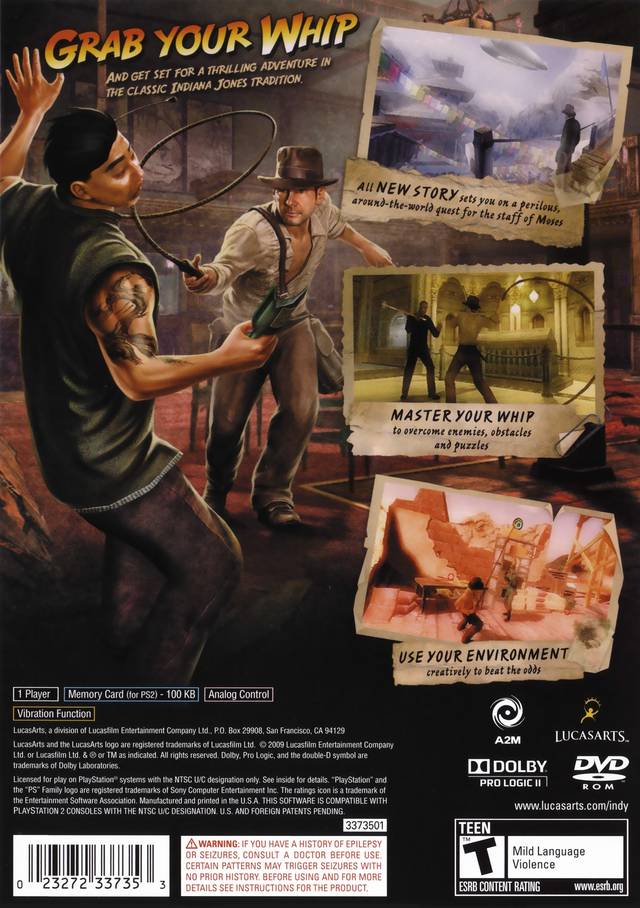Indiana Jones and the Staff of Kings PS2 - Video Game - Used - CaveGamers - Image 2