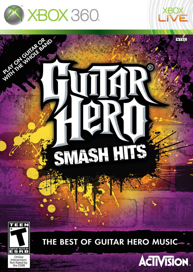 Guitar Hero Smash Hits Xbox 360 - Video Game - Used - CaveGamers