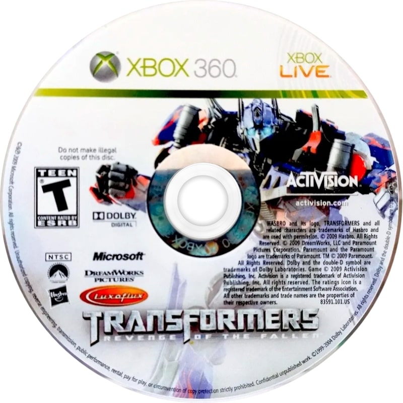 Transformers: Revenge of the Fallen Xbox 360 - Video Game - Used - CaveGamers - Image 3